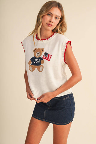 Teddy Bear Sweater Vest