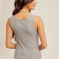 MiMi Lace Ribbed Corset Tank