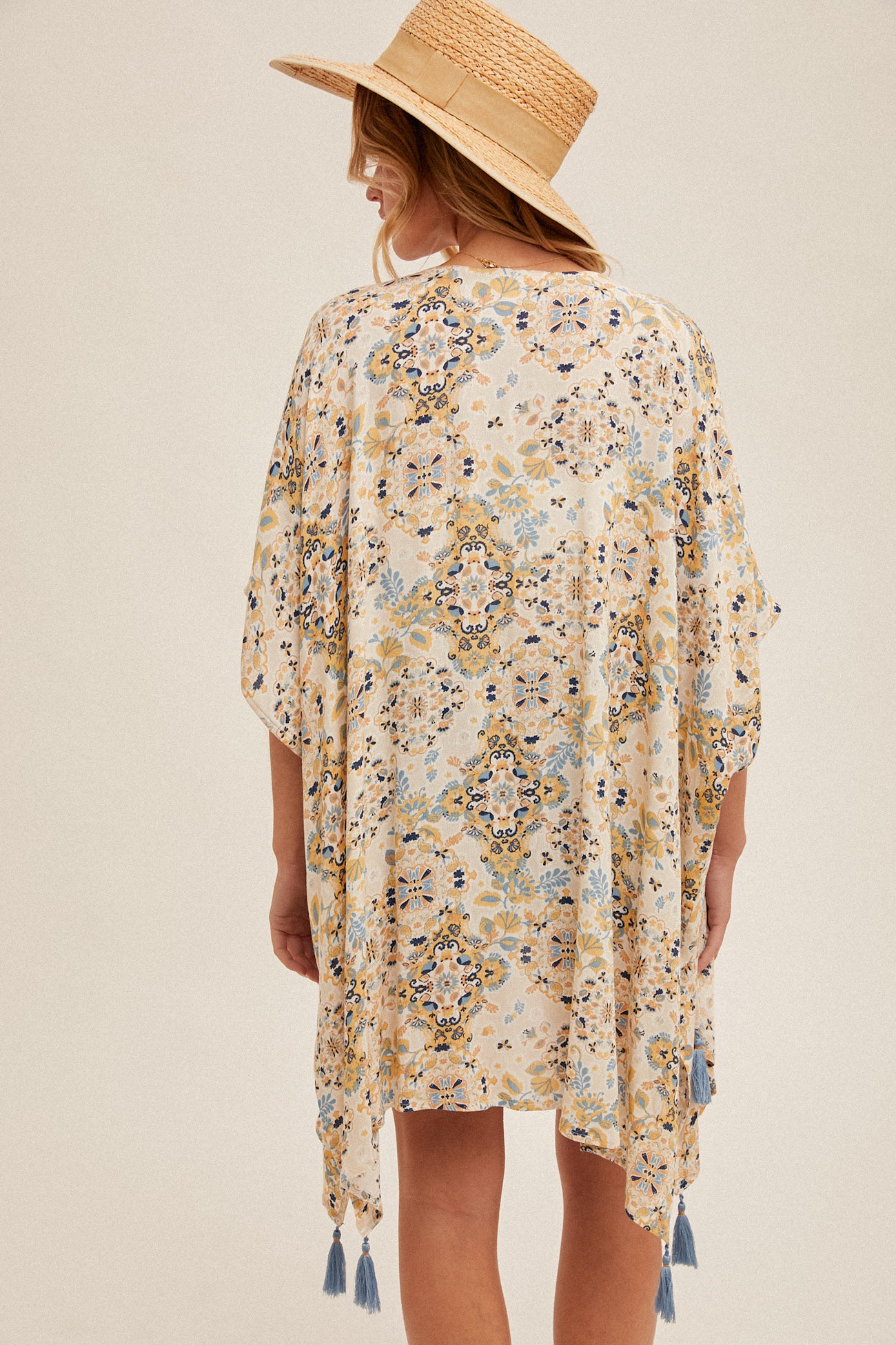 Kimmy Mosaic Print Kimono