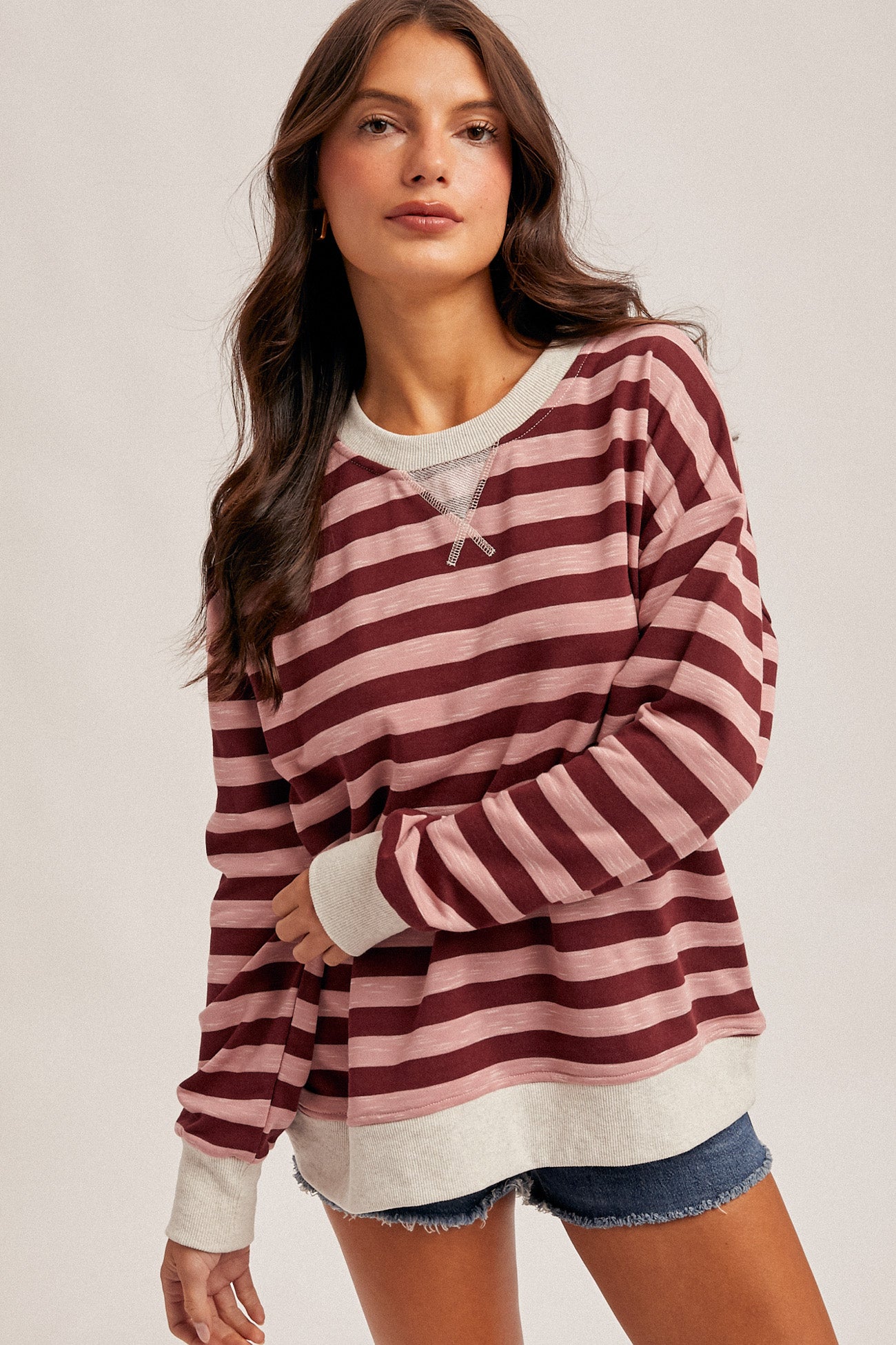Jodine Color Contrast Crew