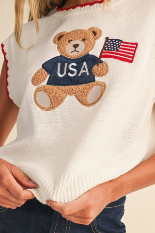 Teddy Bear Sweater Vest