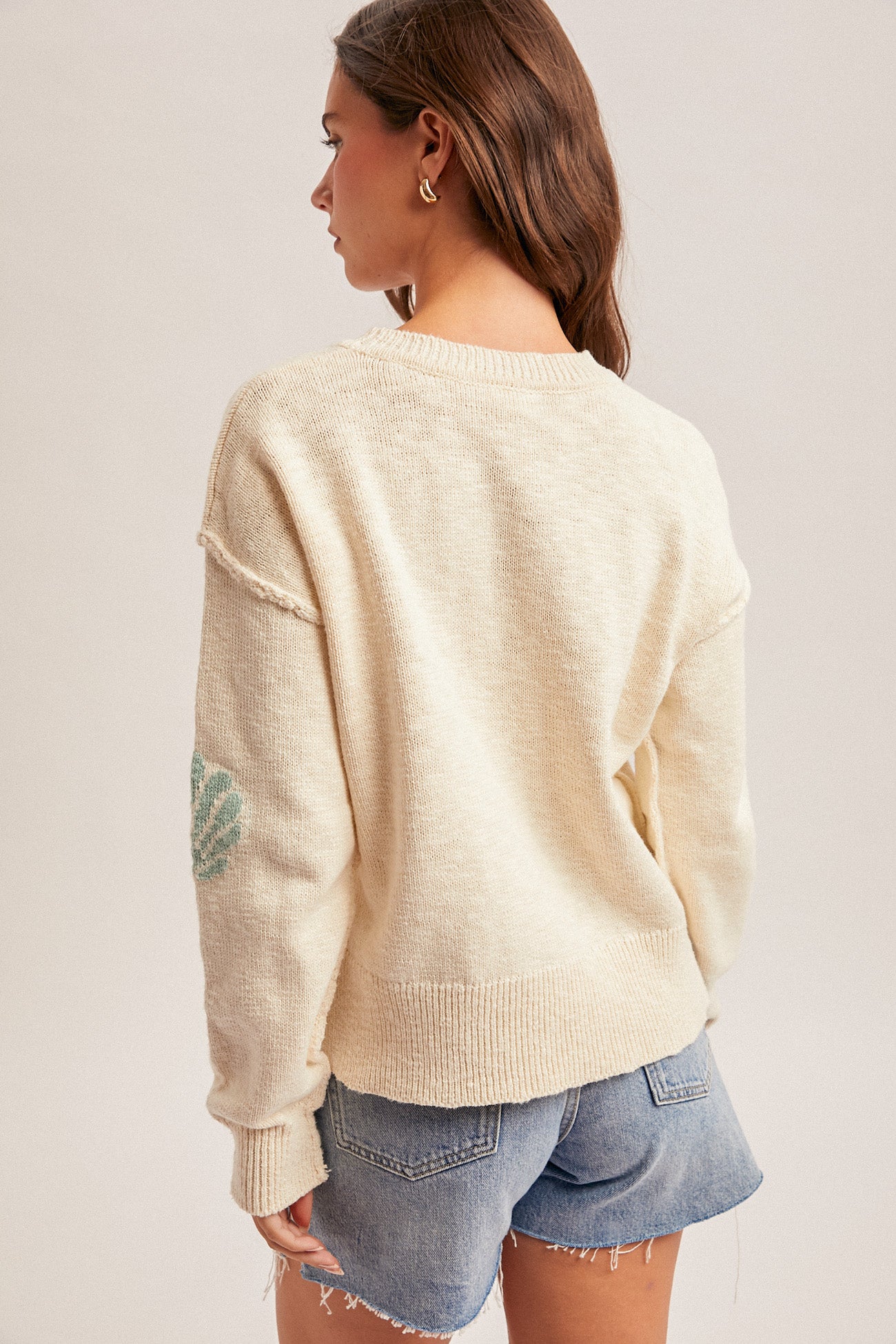 Cove Seashell Crewneck Sweater