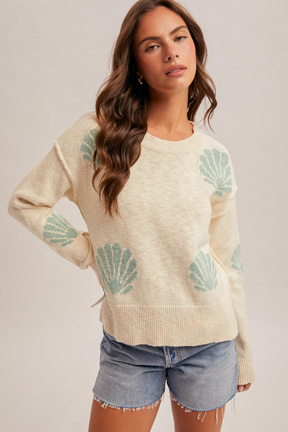 Cove Seashell Crewneck Sweater