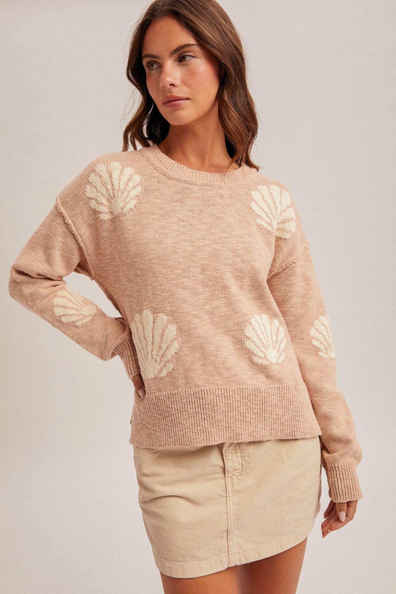 Cove Seashell Crewneck Sweater
