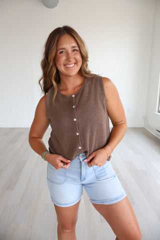 Syd Linen Knit Vest