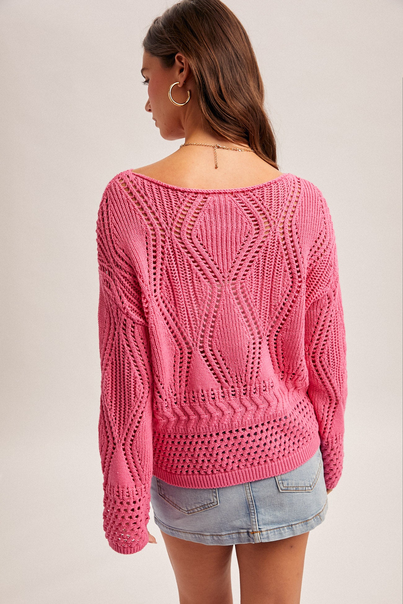 Sunny Crochet Sweater Top