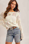 Sunny Crochet Sweater Top