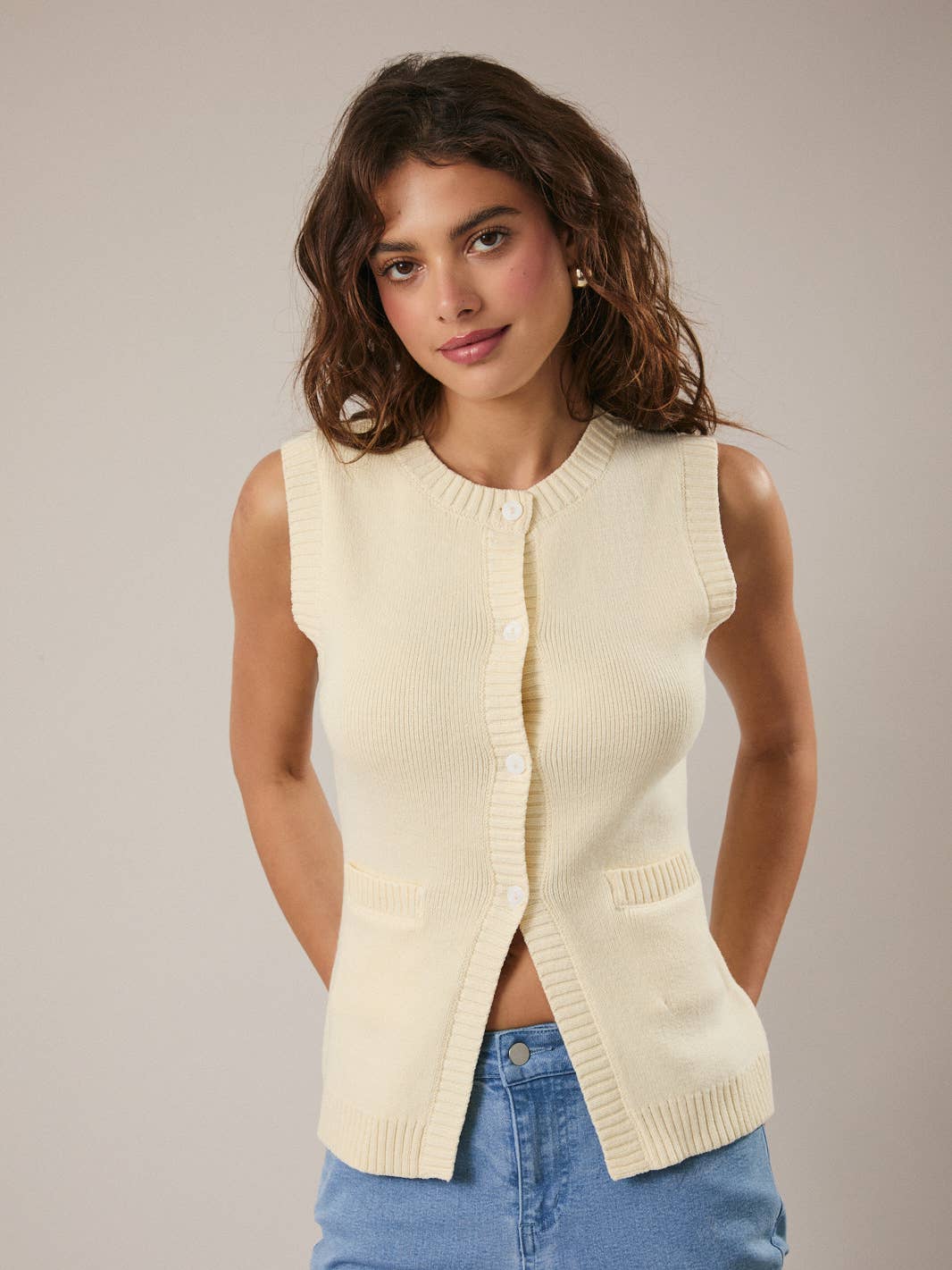 CeCe Button Down Vest
