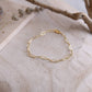 Amber Sunset Paperclip Chain Bracelet