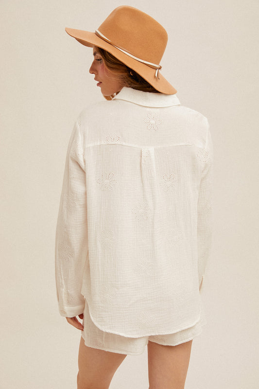 FiFi Double Gauze Button Down