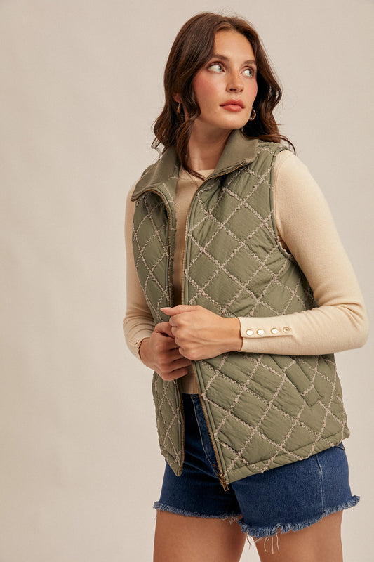 Wren Stitch Detail Vest