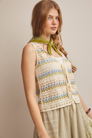 Brin Crochet Vest