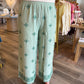 Aztec Embroidered Wide Leg Pants - Final Sale