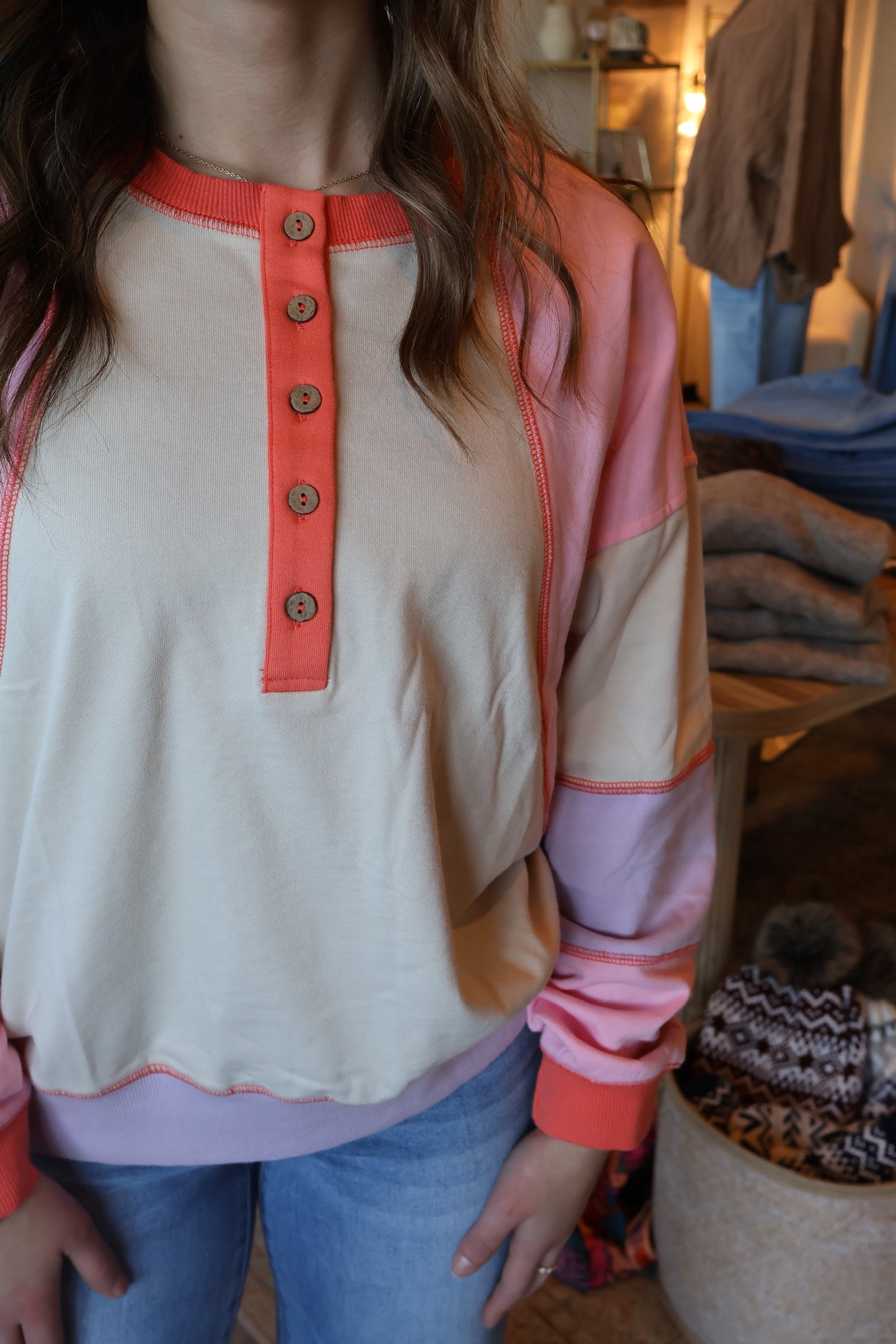 Tessi Henley Pullover