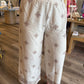 Aztec Embroidered Wide Leg Pants - Final Sale