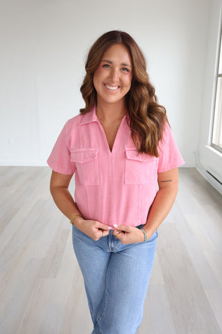 Gemma Collared Denim Shirt