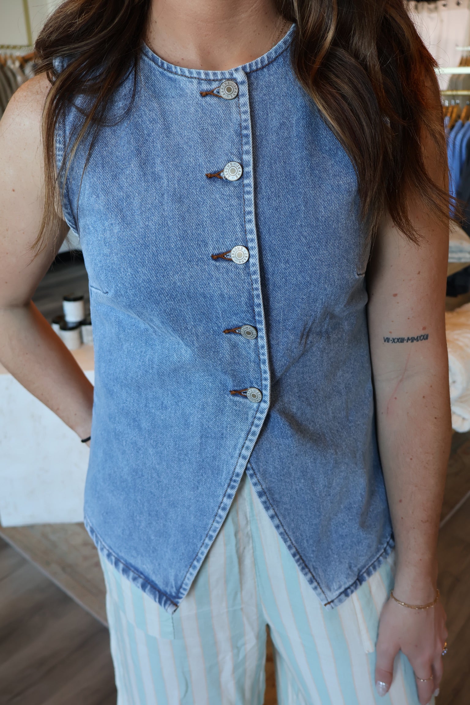 Callie Button Down Vest