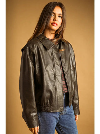 Darby Faux Leather Jacket