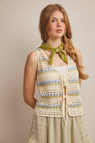 Brin Crochet Vest