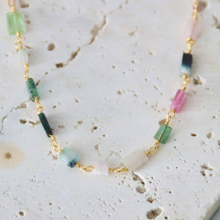 Tourmaline Bar Necklace