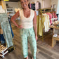 Aztec Embroidered Wide Leg Pants - Final Sale