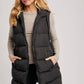 Bonnie Hooded Zipper Longline Vest