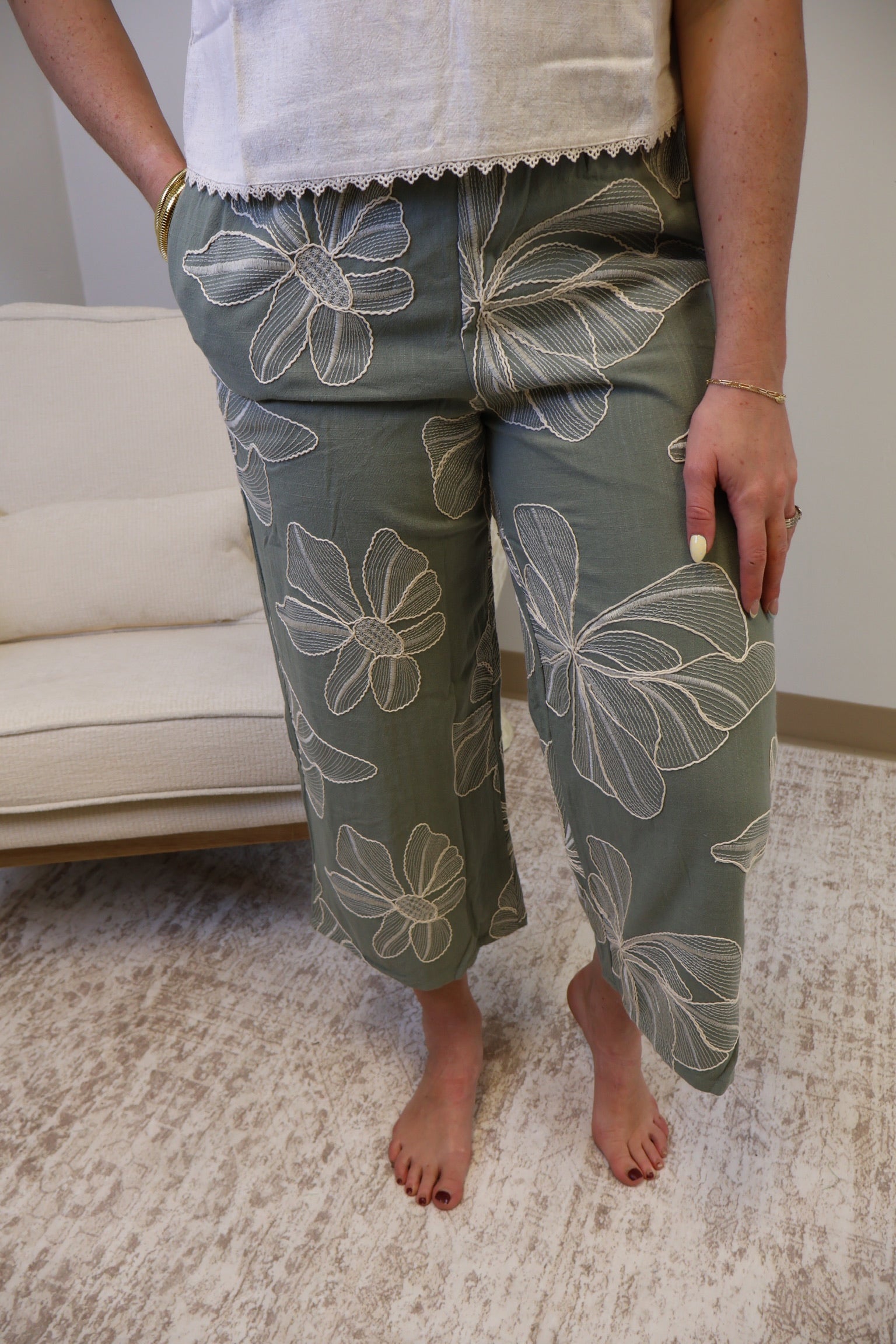 Maya Embroidered Pants