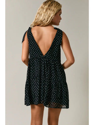 Everly Tie Shoulder Mini Dress