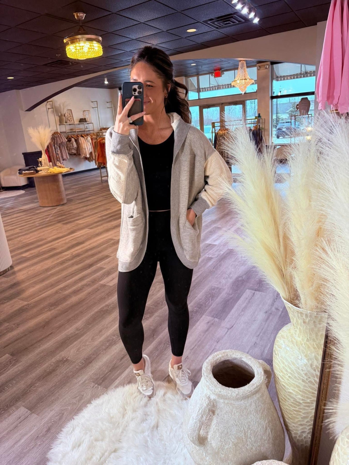 Arielle Driftwood Hooded Cardigan