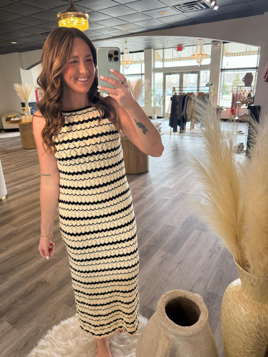 Celine Crochet Maxi Dress