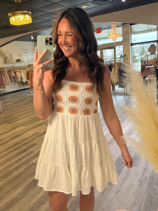 Bella Crochet Tier Dress
