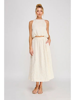 Rosalyn Embroidered Midi Skirt