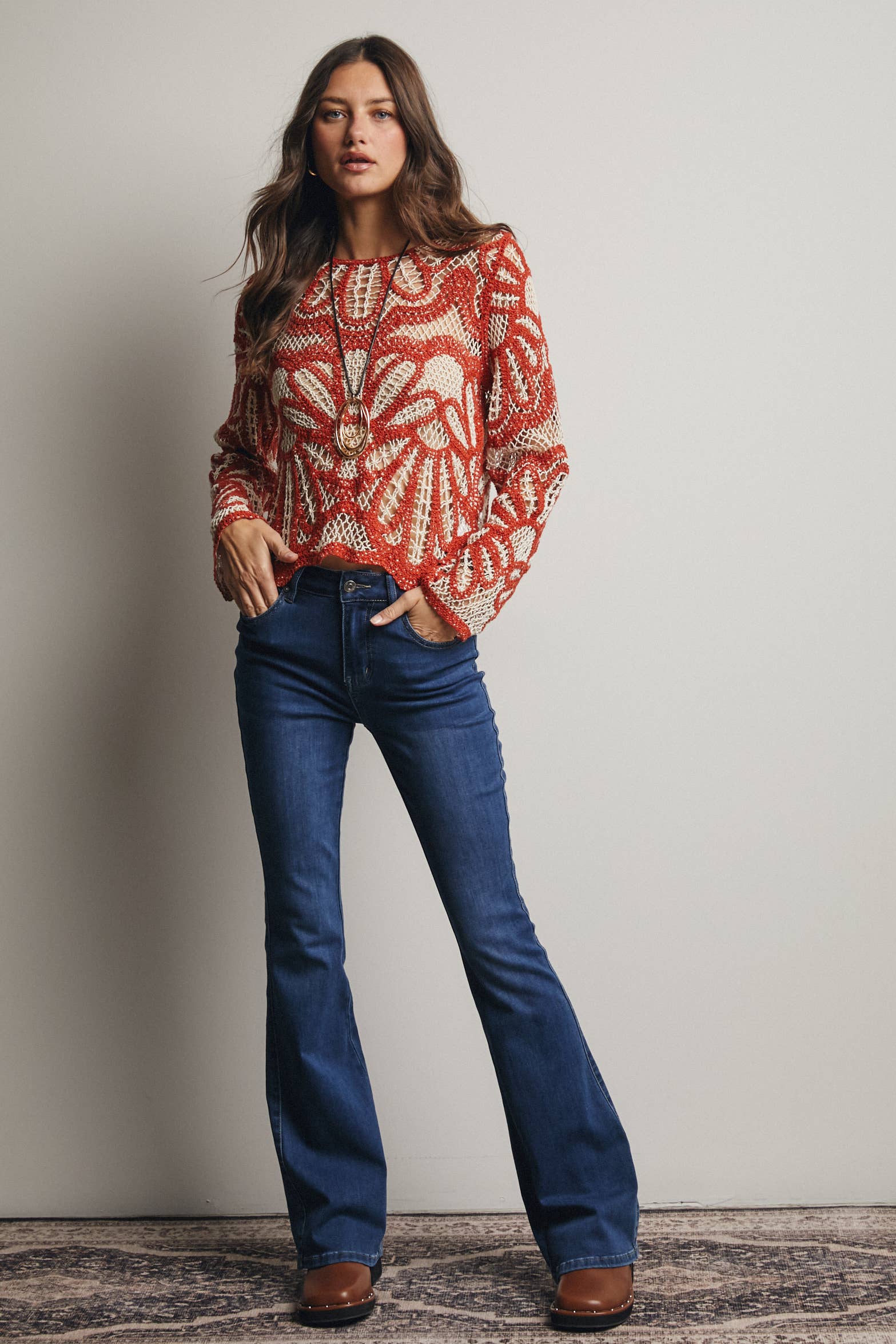 Jody Floral Crochet Top