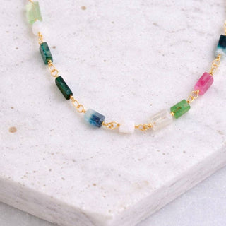 Tourmaline Bar Necklace