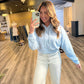 Valerie French Terry Cropped Hoodie