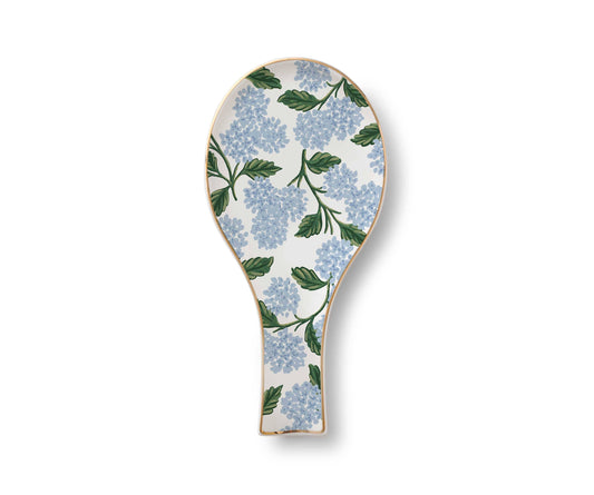 Hydrangea Porcelain Spoon Rest