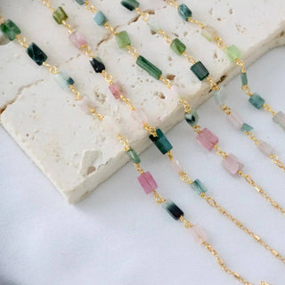 Tourmaline Bar Necklace
