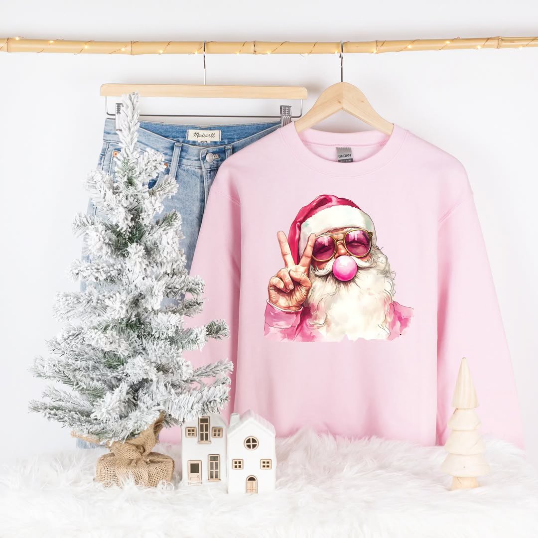 Bubblegum Santa Crewneck