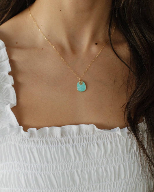 Free Spirit Turquoise Necklace Gold Filled