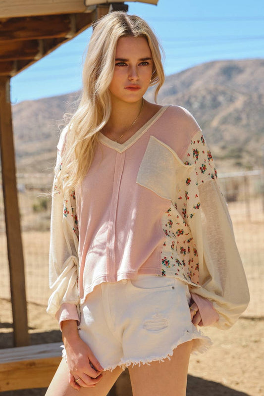 Emme Oversized Patchwork Lightweight Sweater