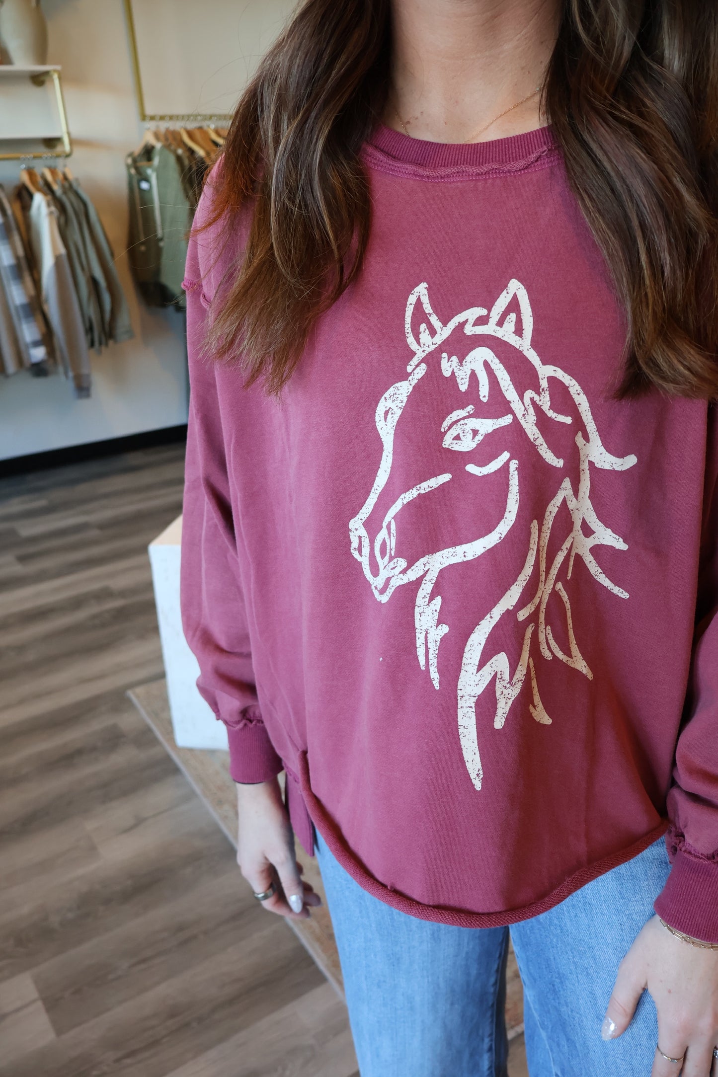 Caroline Dropped Shoulder Sweatshirt