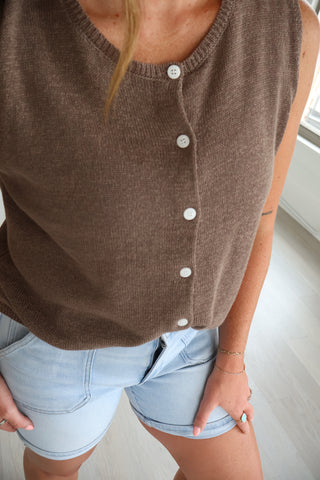 Syd Linen Knit Vest