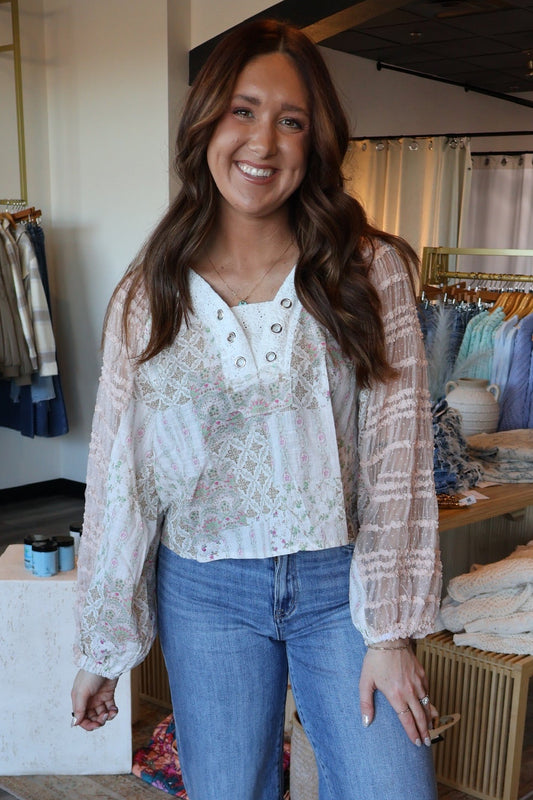 Darlene Balloon Sleeve Top