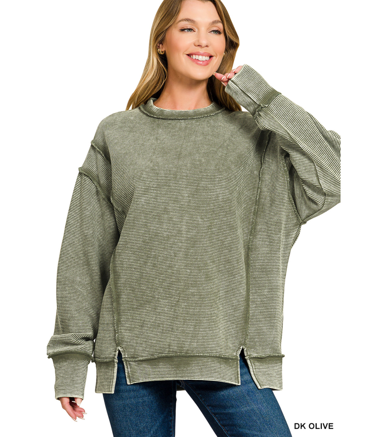 Raegan Exposed Hem Crew