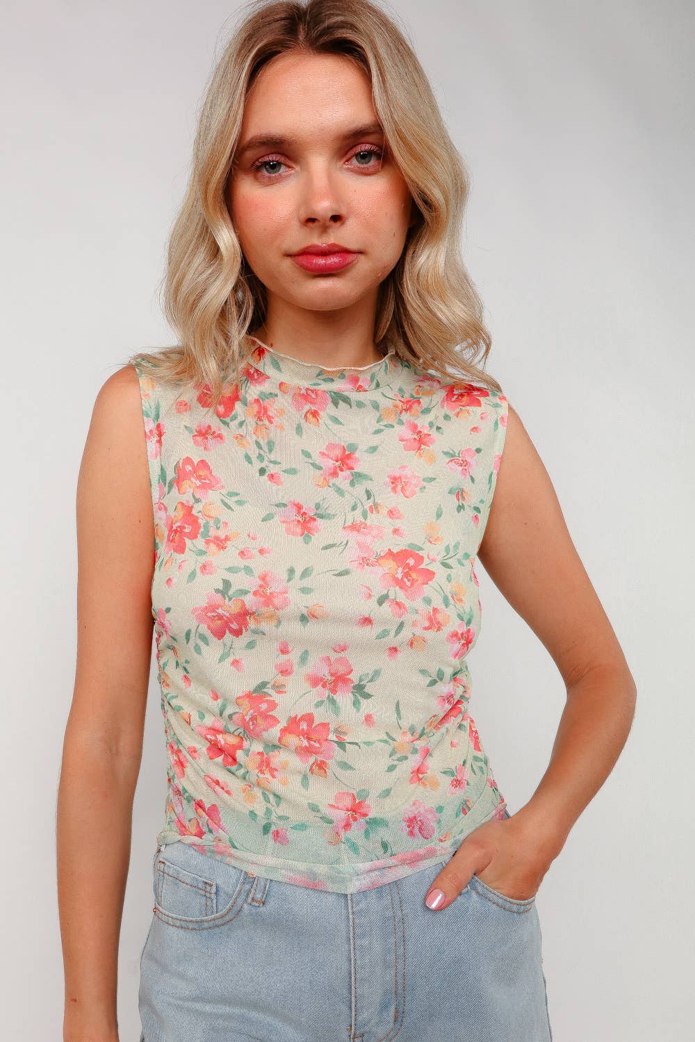 Sunny Sheer Floral Top