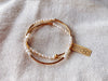 Pearl or Gold Beaded Double Wrap Bracelet
