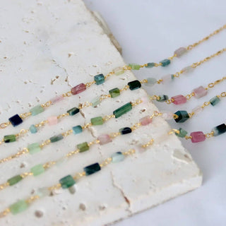 Tourmaline Bar Necklace