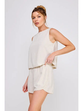 Valerie Lace Trim Top