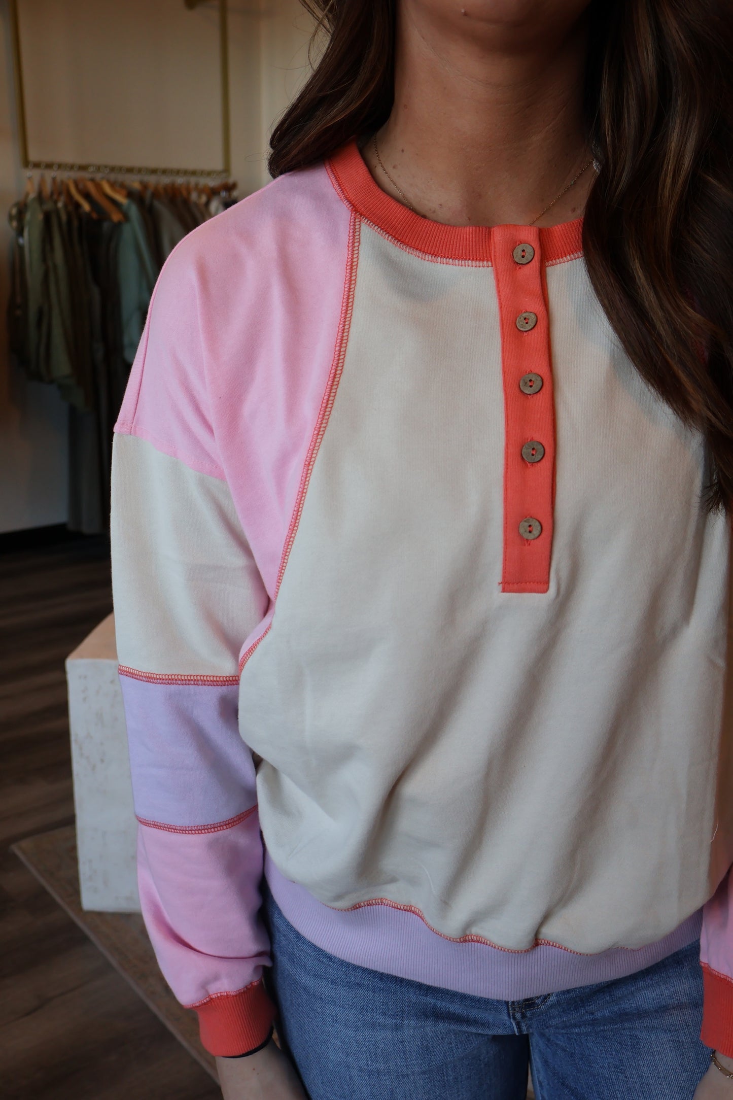 Tessi Henley Pullover