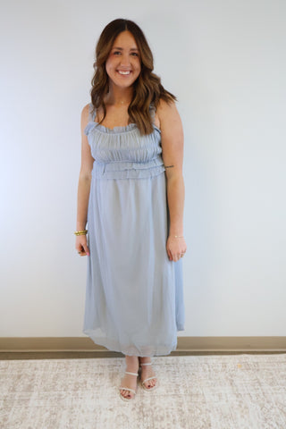 Kelsey Ruffle Midi Dress